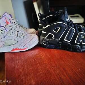 Nike Air More Uptempo Black 7y